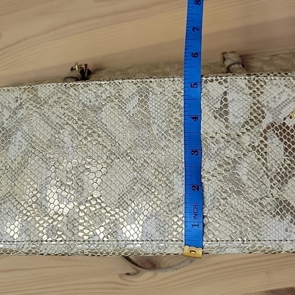 NWOT NINE WEST Metallic Golden Tote - Picture 10 of 11